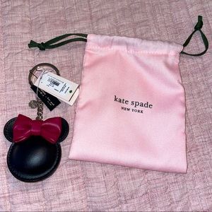 NWT Kate Spade New York x Minnie Mouse Key Fob Bag Charm